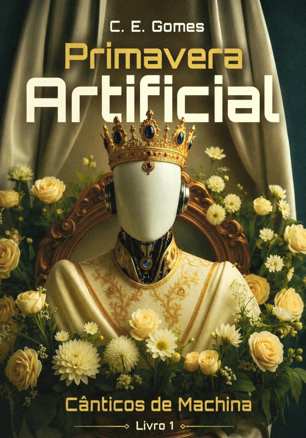 Capa de Primavera Artificial, primeiro livro de Cânticos de Machina